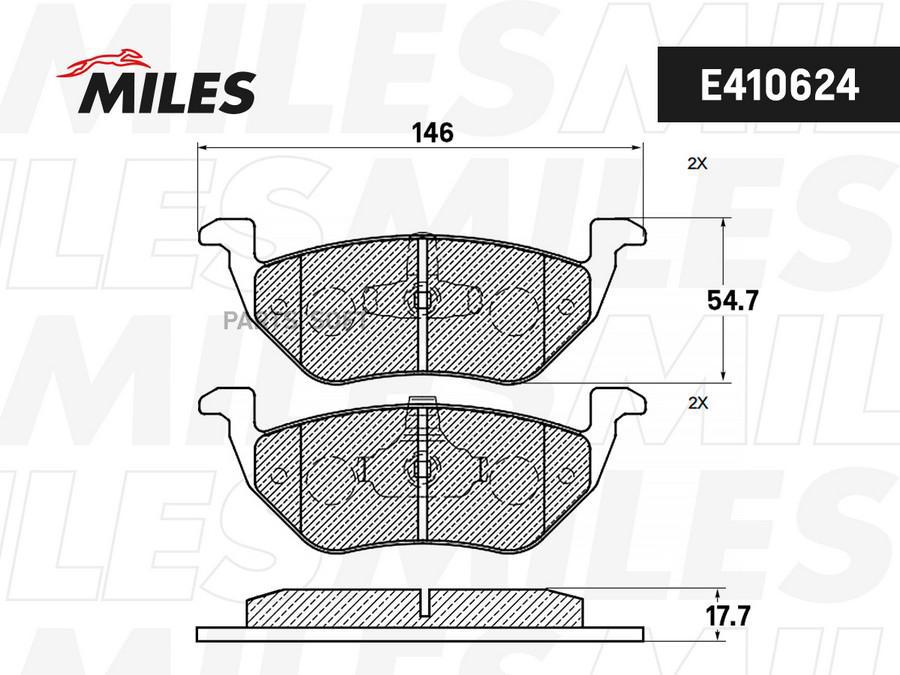 

Колодки тормозные FORD MAVERICK/MAZDA TRIBUTE 2.3-3.0 01- задние LowMetallic MILES E410624