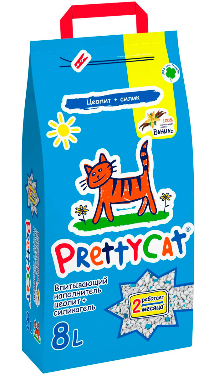 фото Наполнитель prettycat aroma fruit впитывающий, глиняный, 4 кг