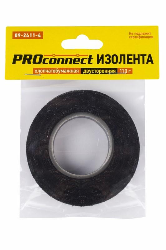 фото Изолента х/б 18мм двусторонняя (рул.16.4м) proconnect 09-2411-4 ( 1шт. )