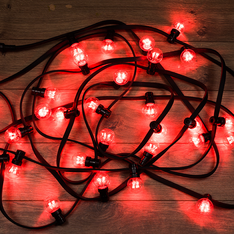 фото Новогодняя электрическая гирлянда neon-night led galaxy bulb string 331-322 10 м красный