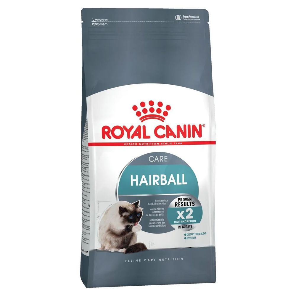 фото Royal canin корм для взрослых кошек всех пород, вывод волосяных комочков 10 кг