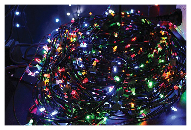 фото Гирлянда "led cliplight" 24v, 3 нити по 20 м, свечение с динамикой, цвет диодов мульти neon-night