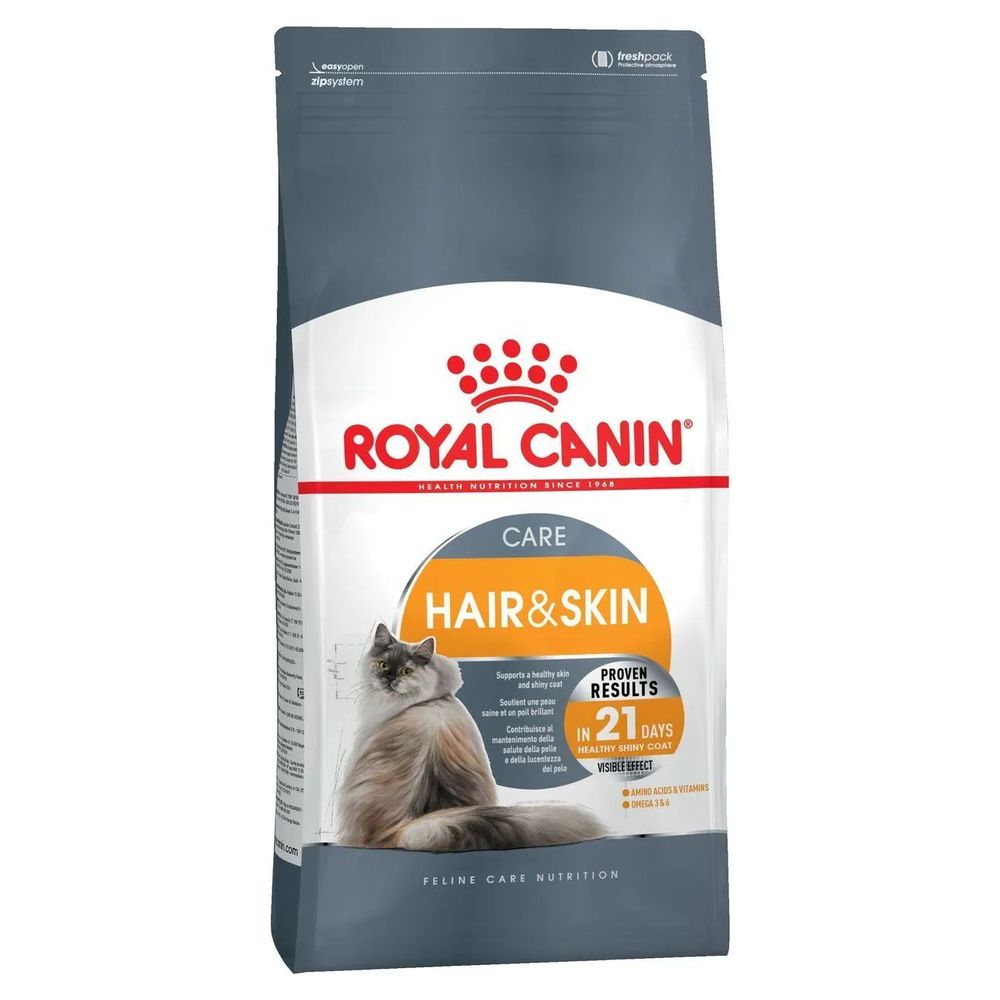 фото Сухой корм для кошек royal canin, уход за кожей и шерстью 10 кг