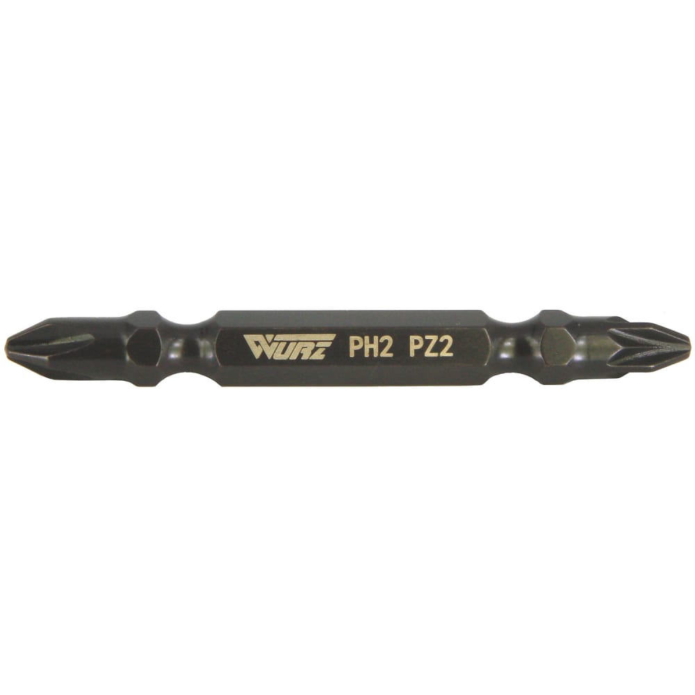 

Бита двухсторонняя магнитная (10 шт; PH2/PZ2; 65 мм) WURZ 2620