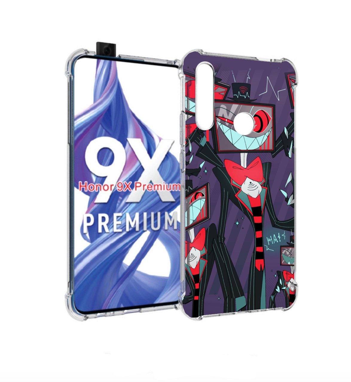 

Чехол бампер MyPads hazbin hotel для Honor 9X (STK-LX1)/Huawei H, Прозрачный, Tocco