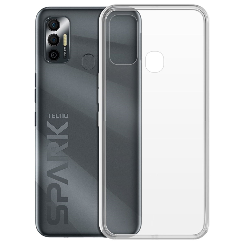 фото Чехол-накладка krutoff clear case для tecno spark 7