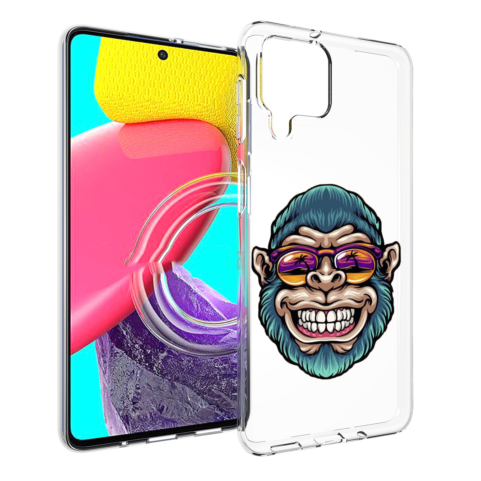 

Чехол Mypads Обезьяна Улыбается Для Samsung Galaxy M53 (Sm-M536), Прозрачный, Tocco