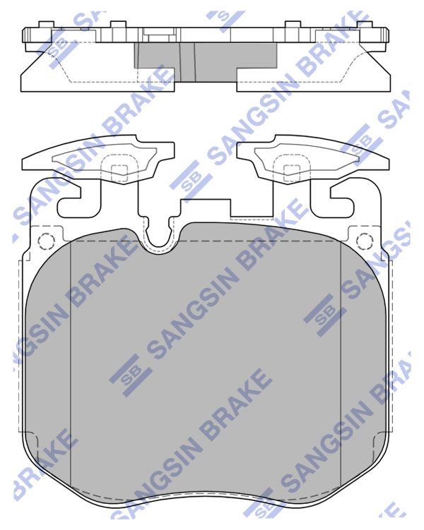 

Колодки передние BMW 5 G30 2016-, 6 G32, 7 G11 2016-, X5 2018- SP4174