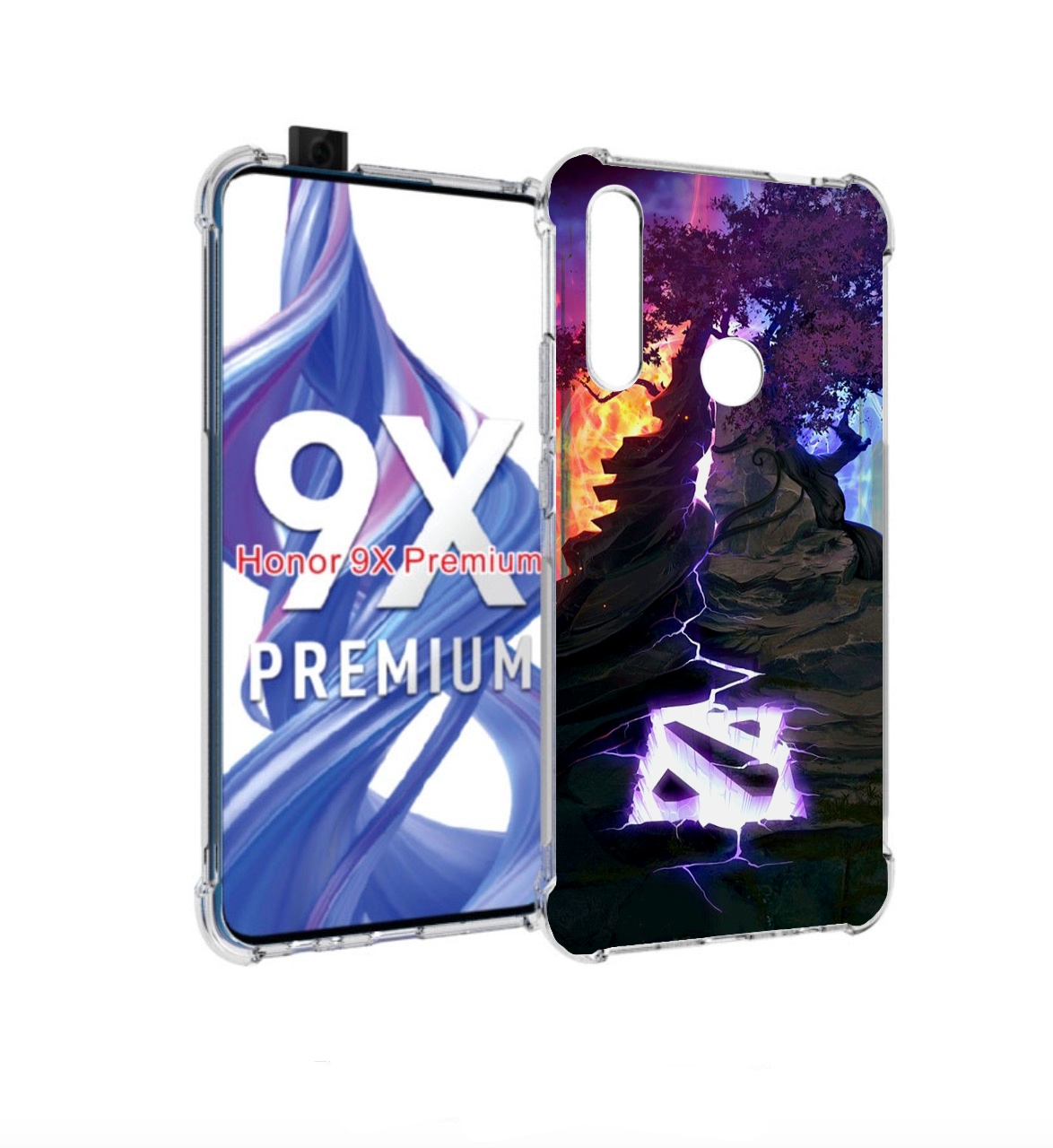 

Чехол бампер MyPads dota 2 логотип для Honor 9X (STK-LX1), Прозрачный, Tocco