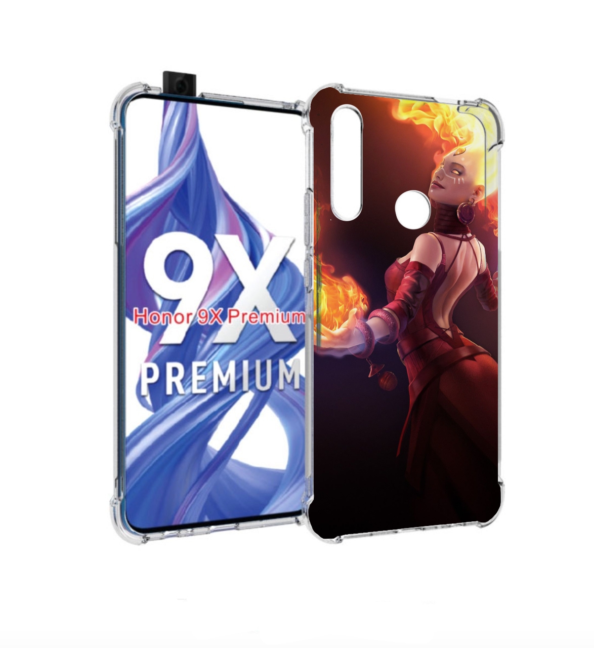 

Чехол бампер MyPads dota 2 Lina для Honor 9X (STK-LX1), Прозрачный, Tocco