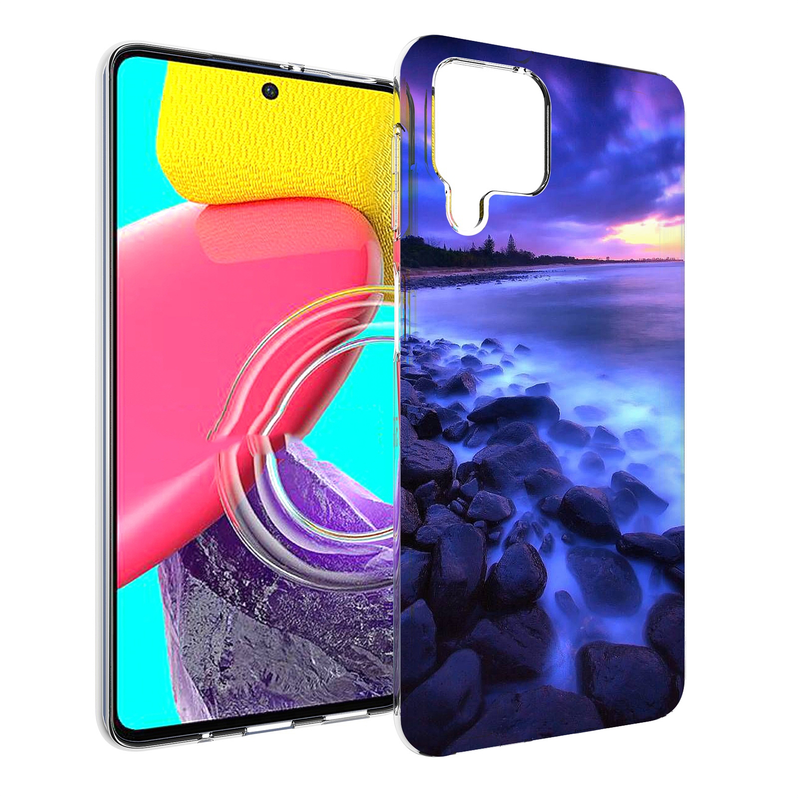 

Чехол Mypads Неоновый Берег Для Samsung Galaxy M53 (Sm-M536), Прозрачный, Tocco
