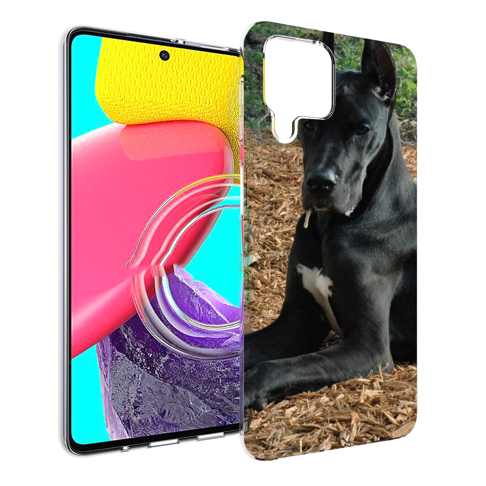 

Чехол Mypads Немецкии Дог Для Samsung Galaxy M53 (Sm-M536), Прозрачный, Tocco