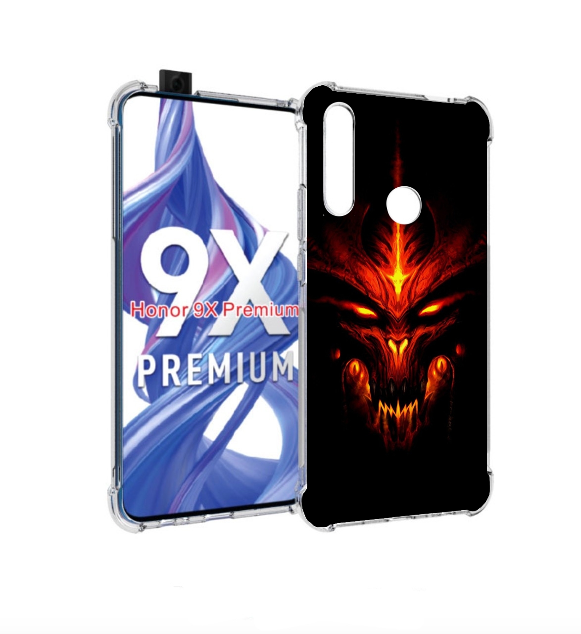 

Чехол бампер MyPads diablo-3-диабло для Honor 9X (STK-LX1)/Huawe, Прозрачный, Tocco