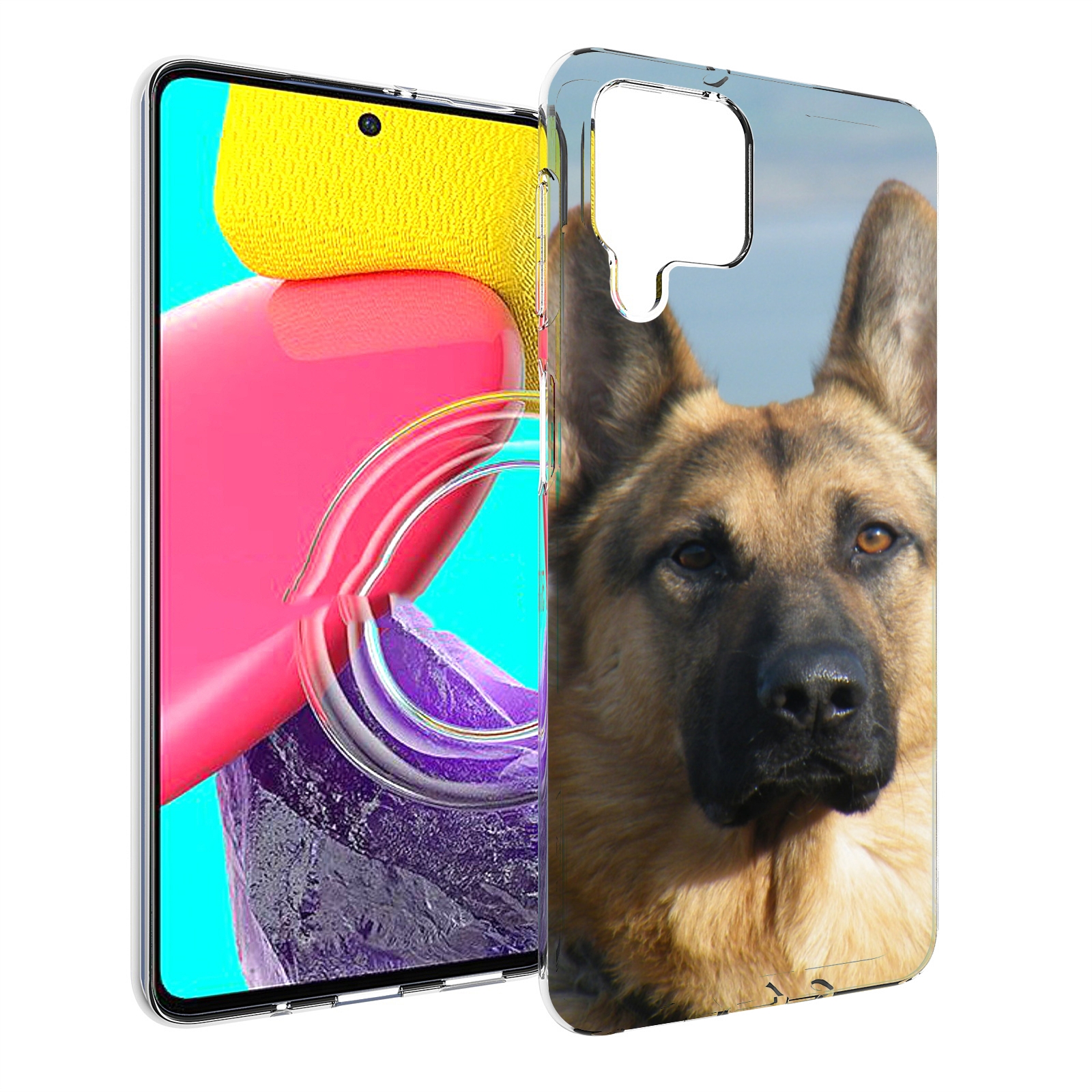 

Чехол Mypads Немецкая Овчарка Для Samsung Galaxy M53 (Sm-M536), Прозрачный, Tocco