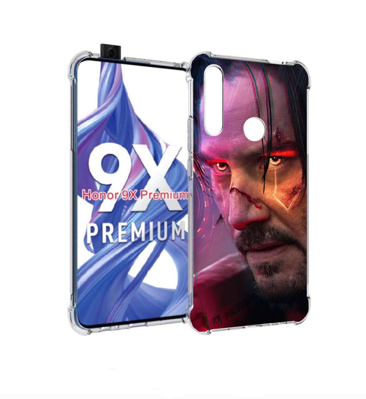 

Чехол бампер MyPads cyberpunk 2077 Джонни Сильверхенд для Honor, Прозрачный, Tocco