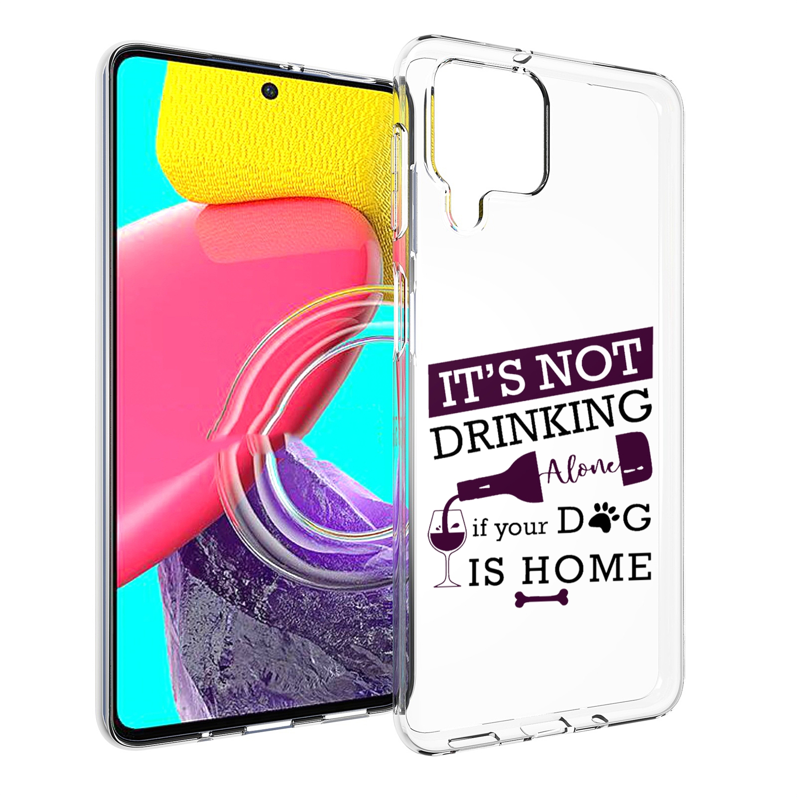

Чехол Mypads Не-Пей-Один-Дома Для Samsung Galaxy M53 (Sm-M536), Прозрачный, Tocco