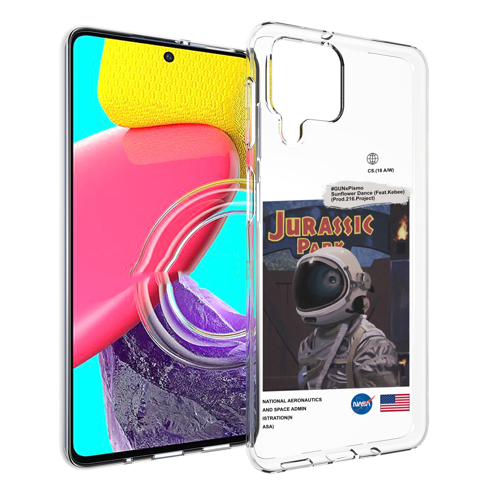 Чехол Mypads Наса-В-Юрском-Парке Для Samsung Galaxy M53 (Sm-M536)