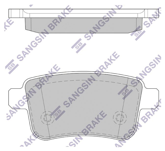 

Тормозные колодки Sangsin brake задние sp4158