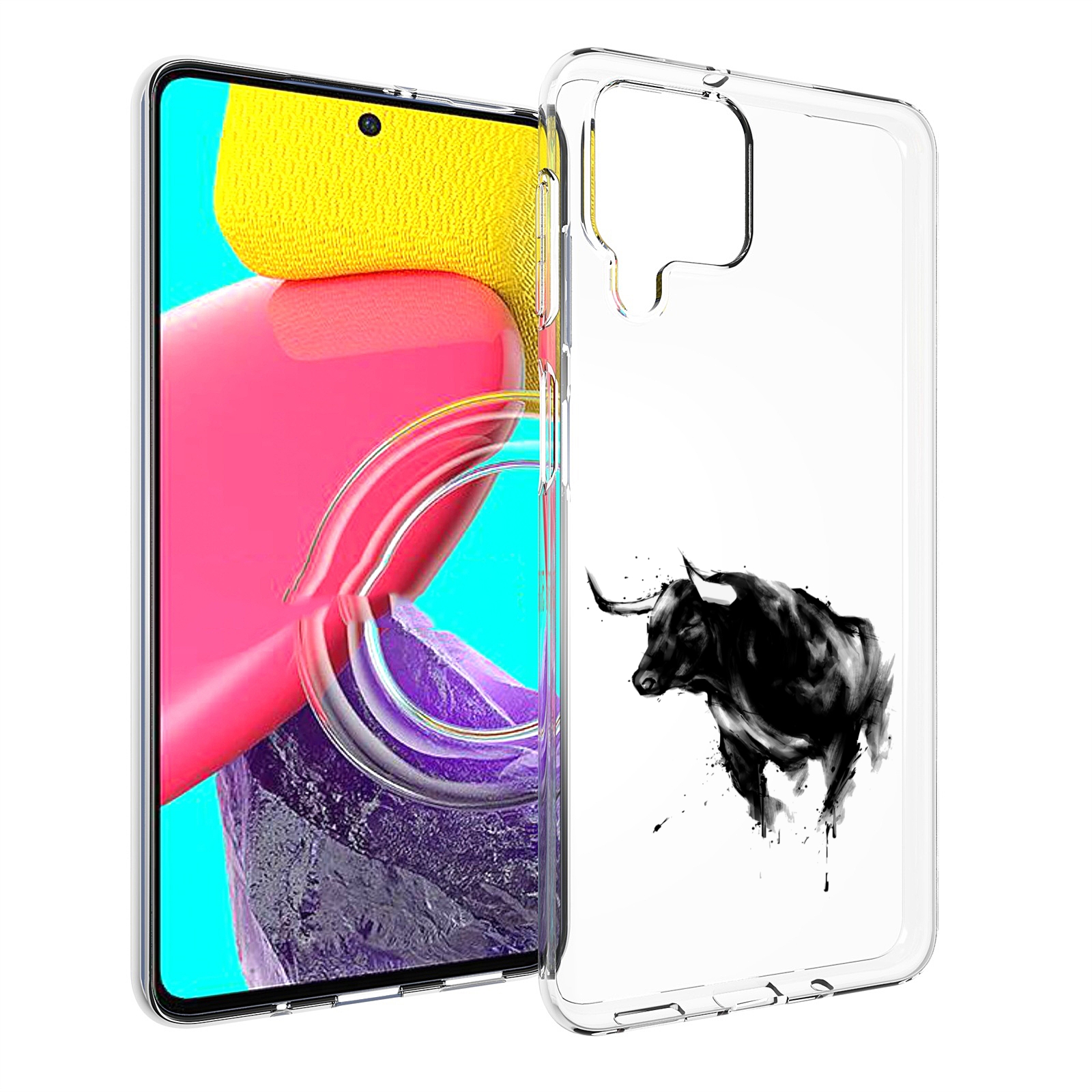 

Чехол Mypads Бык Для Samsung Galaxy M53 (Sm-M536), Прозрачный, Tocco