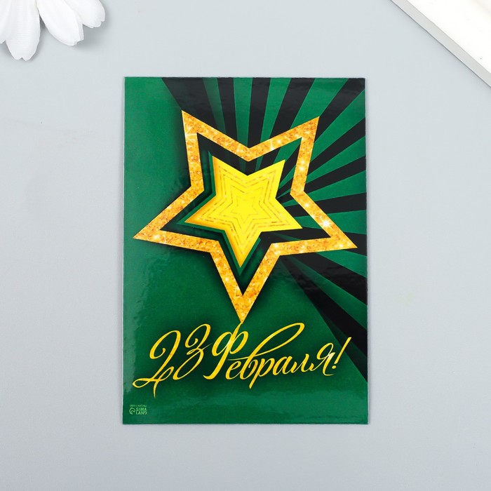 

Магнит винил "23 февраля" 7х10 см