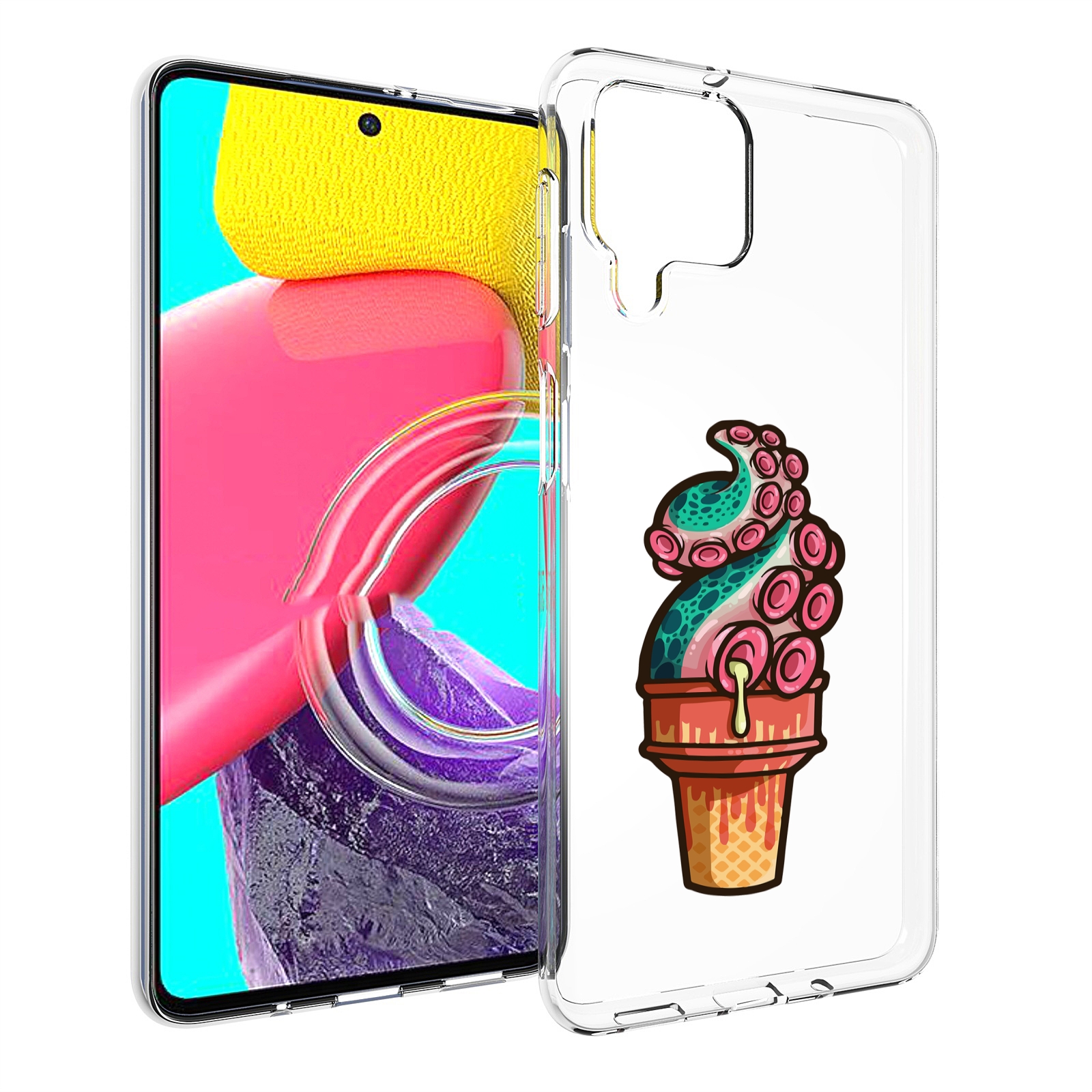 

Чехол Mypads Мороженное Для Samsung Galaxy M53 (Sm-M536), Прозрачный, Tocco