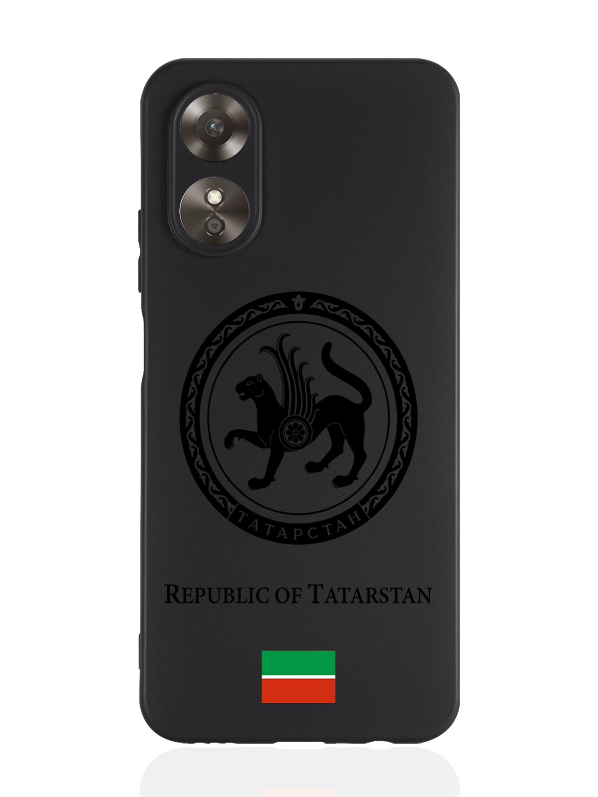 

Чехол SignumCase для Oppo A17 Черный лаковый Герб Татарстана черный