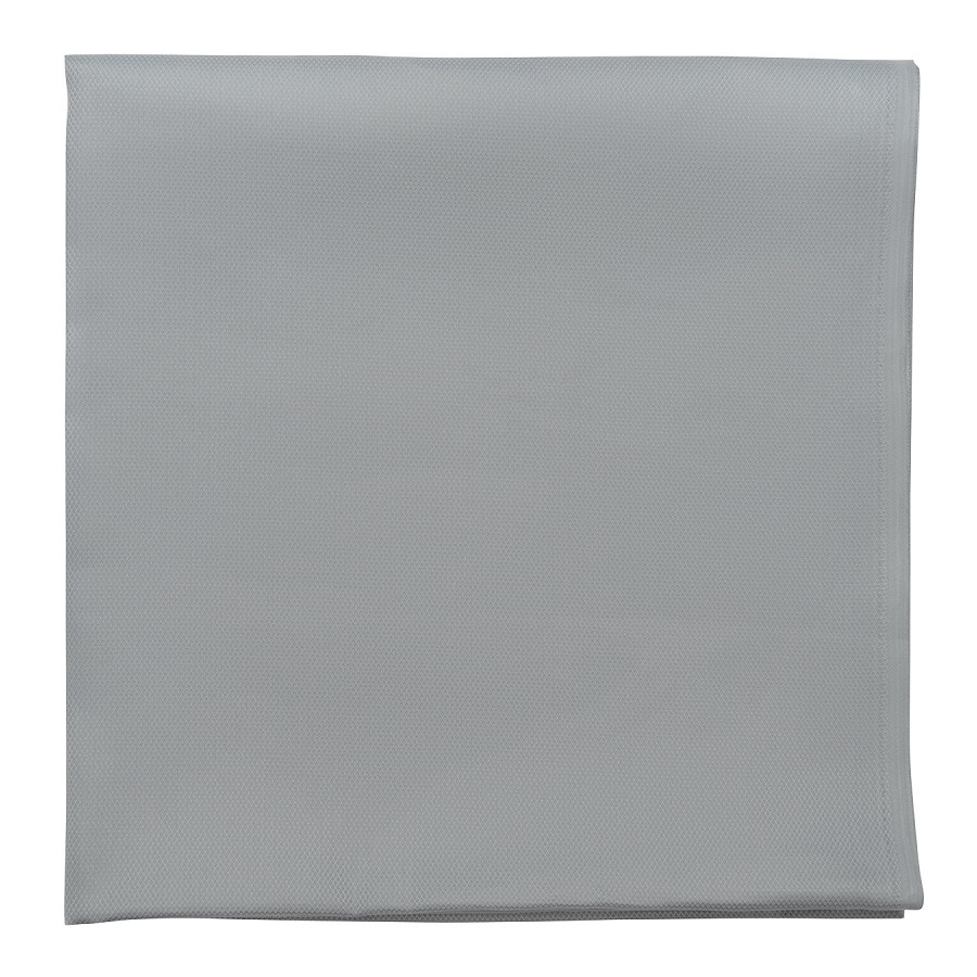 фото Скатерть серого цвета с фактурным жаккардовым рисунком из хлопка essential, 180х260 см tkano