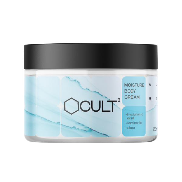 Крем для тела CULT3 Легкий тающий увлажняющий с маслами и гиалуроновой кислотой