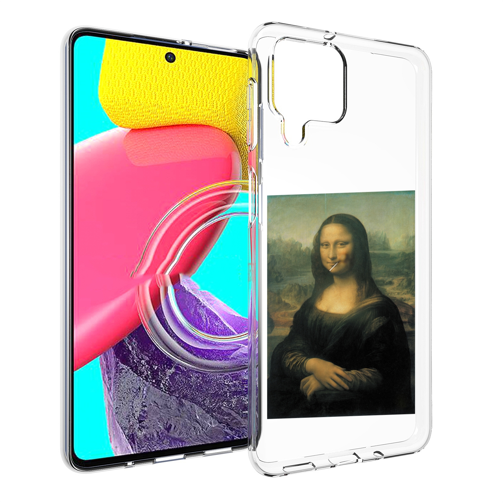 

Чехол Mypads Монализа-С-Чупачупсом Для Samsung Galaxy M53 (Sm-M536), Прозрачный, Tocco