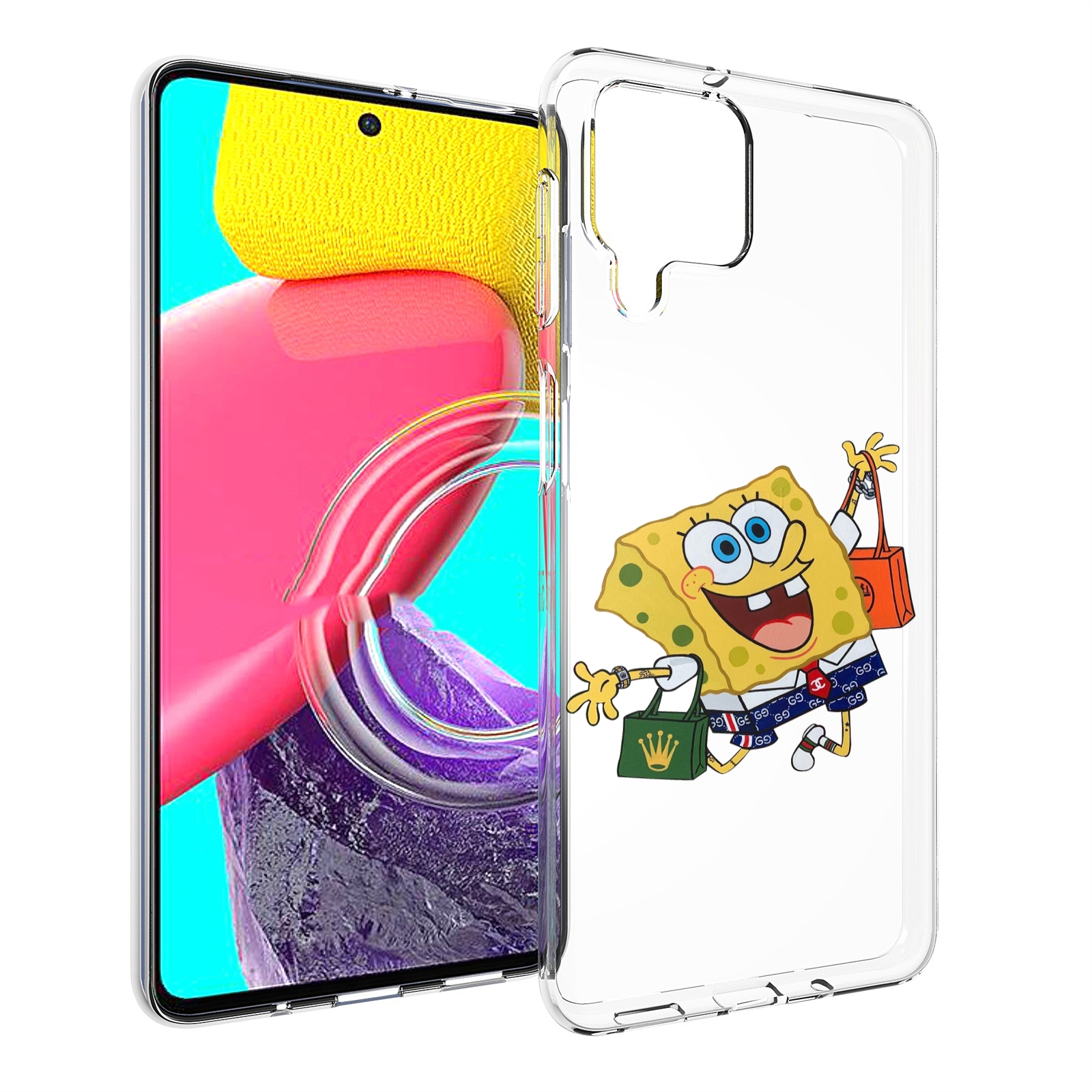 

Чехол Mypads Модный-Спанч-Боб Для Samsung Galaxy M53 (Sm-M536), Прозрачный, Tocco