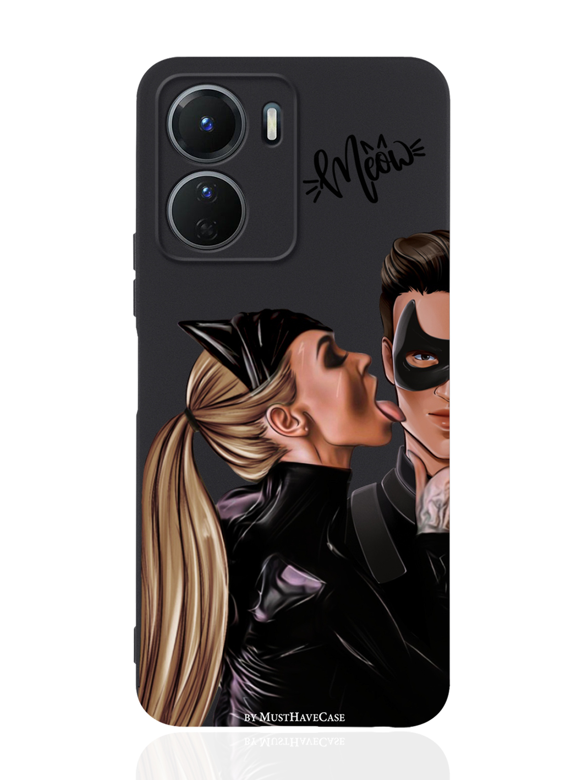 

Чехол MustHaveCase для Vivo Y16 Кошечка с парнем черный, Коричневый;черный