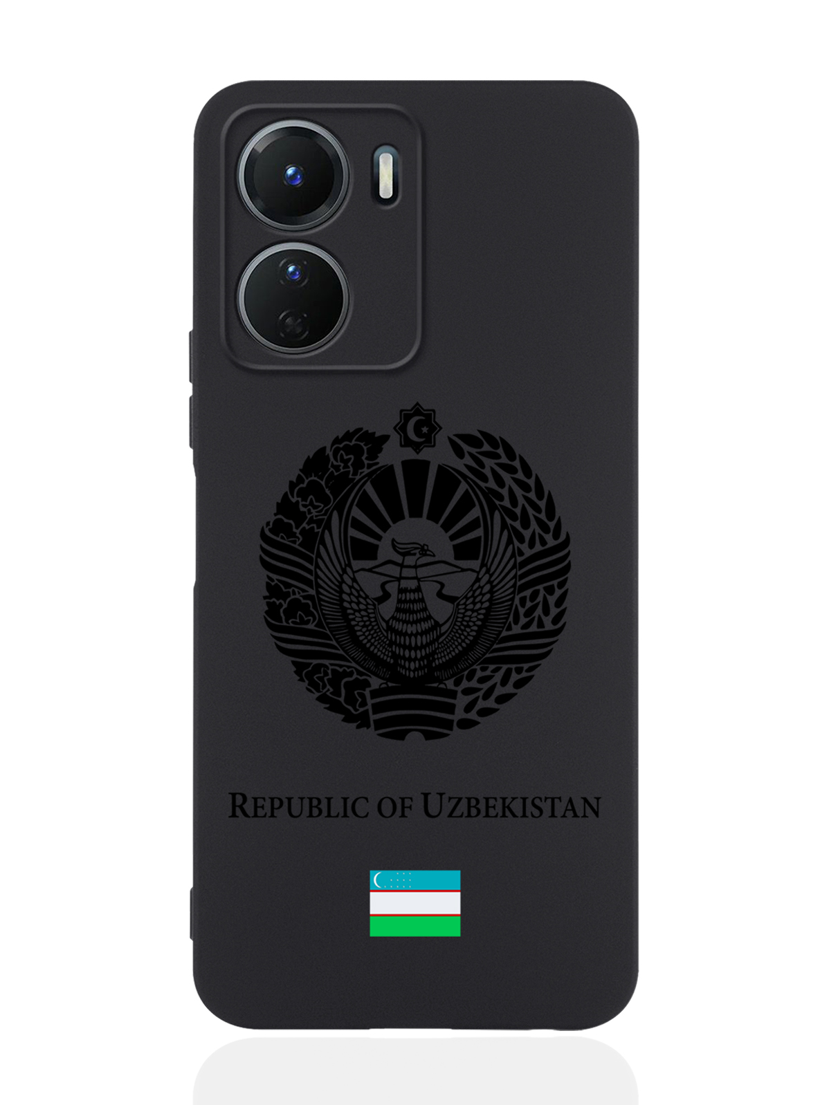 

Чехол SignumCase для Vivo Y16 Черный лаковый Герб Узбекистана черный
