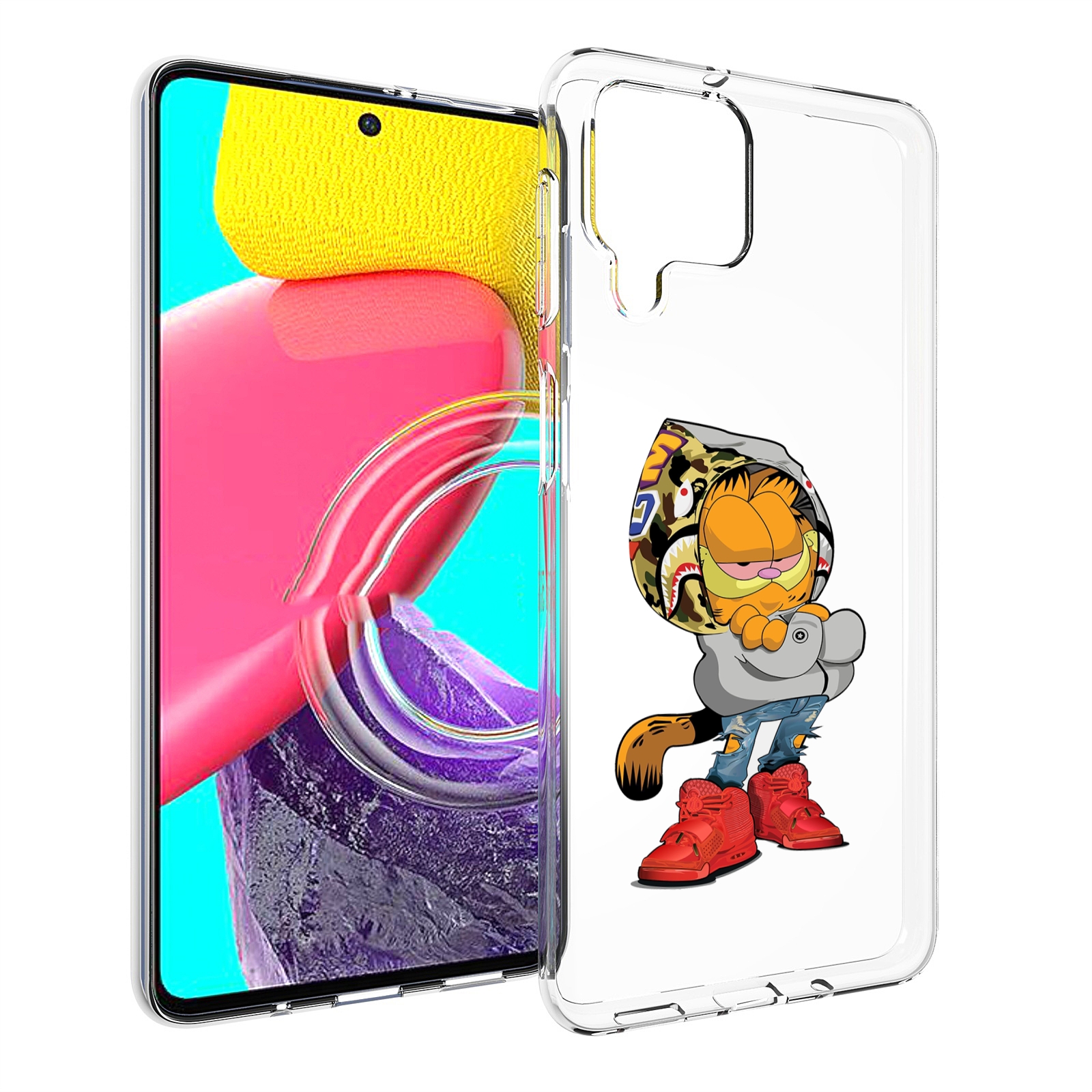 Чехол Mypads Модный-Котяра Детский Для Samsung Galaxy M53 (Sm-M536)