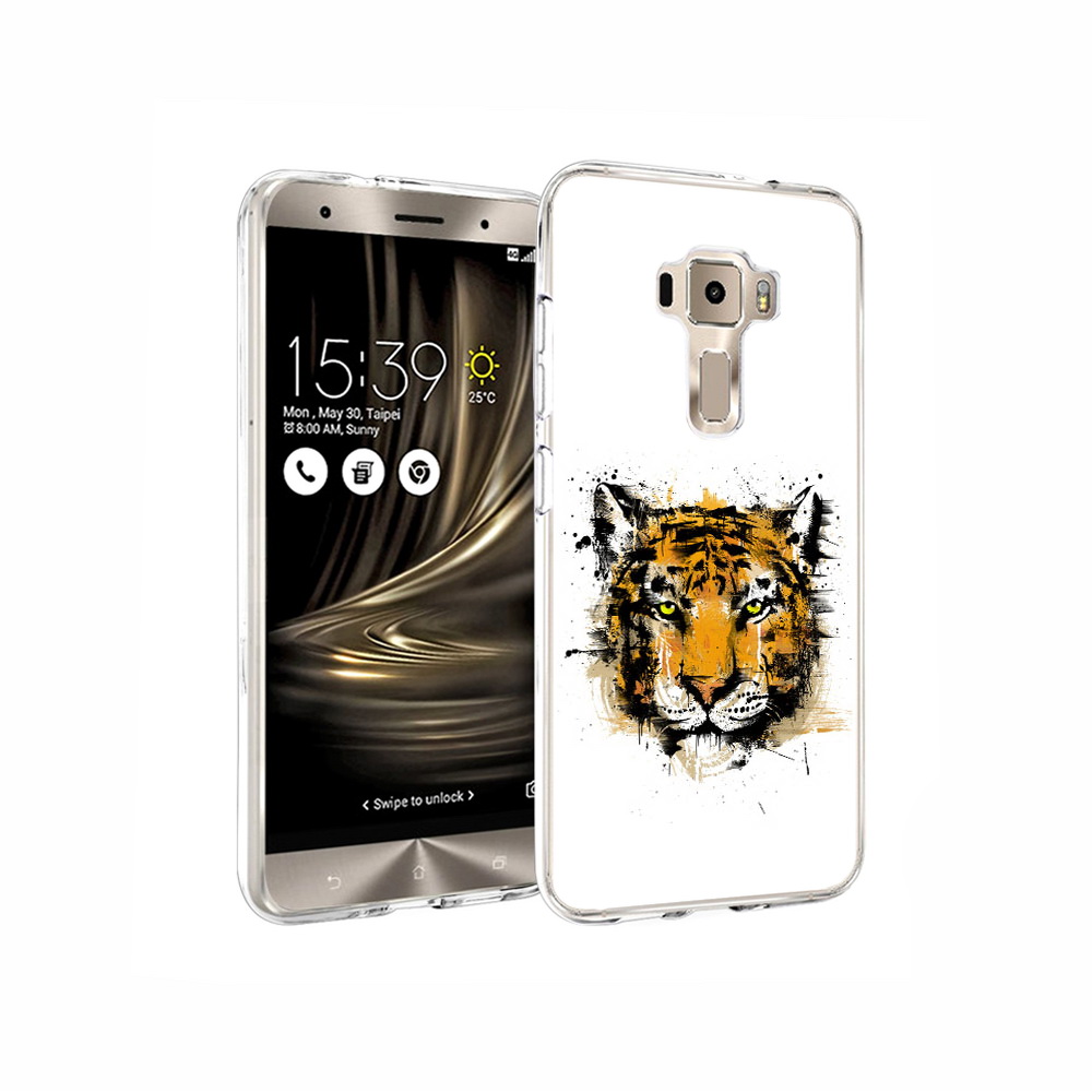 

Чехол MyPads Tocco для Asus ZenFone 3 тигруля, Прозрачный, Tocco