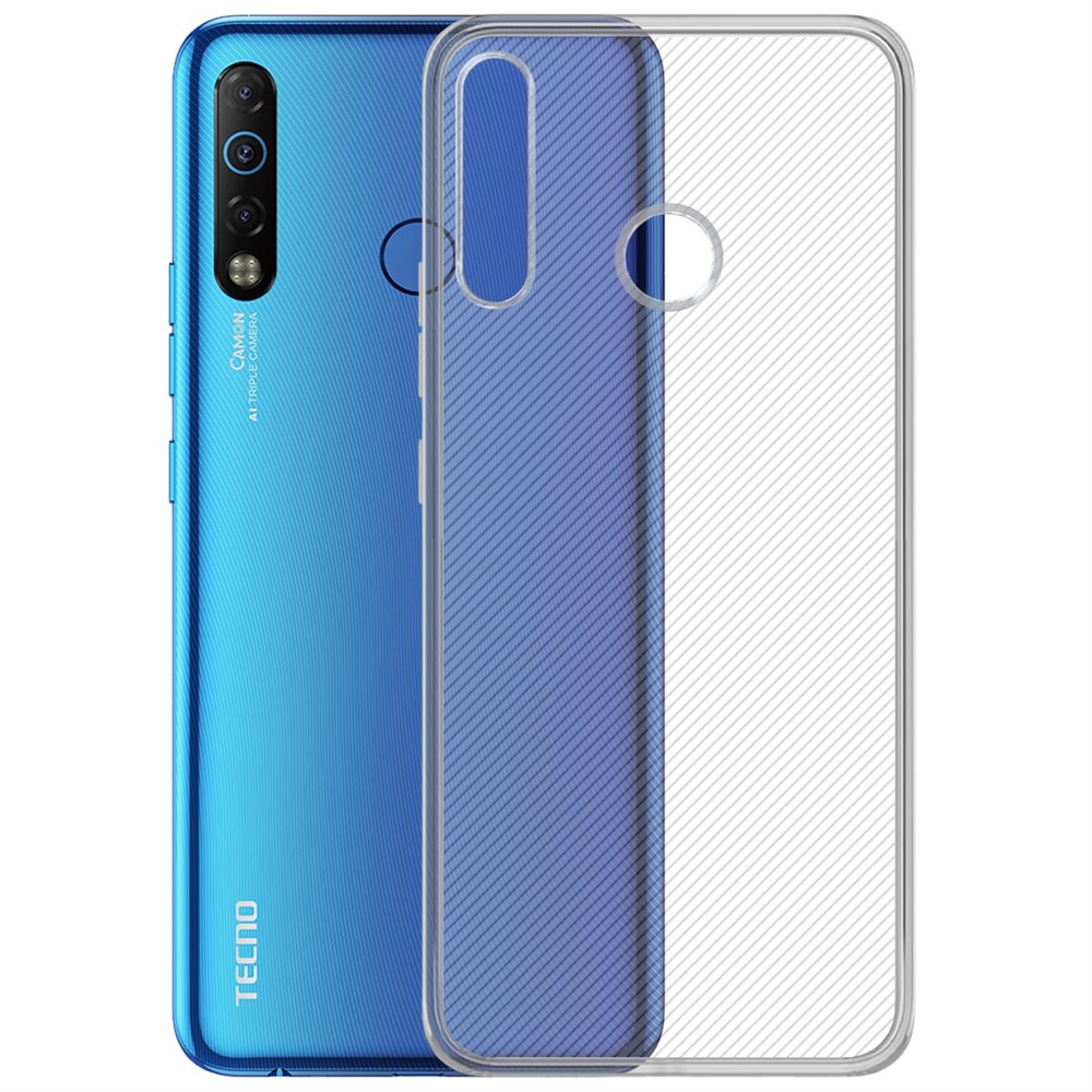 фото Чехол-накладка krutoff clear case для tecno camon 12 air