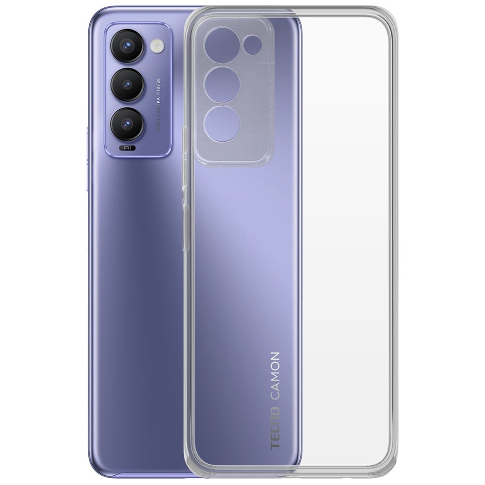 фото Чехол-накладка krutoff clear case для tecno camon 18/18p