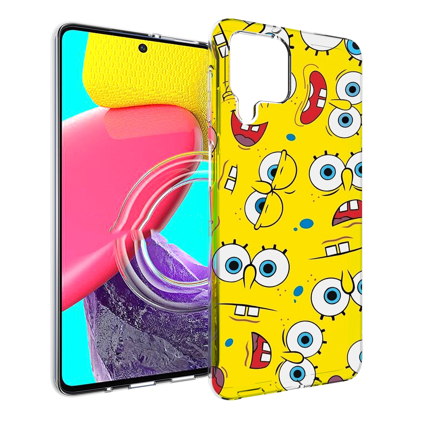 

Чехол Mypads Много-Спанч-Боба Для Samsung Galaxy M53 (Sm-M536), Прозрачный, Tocco