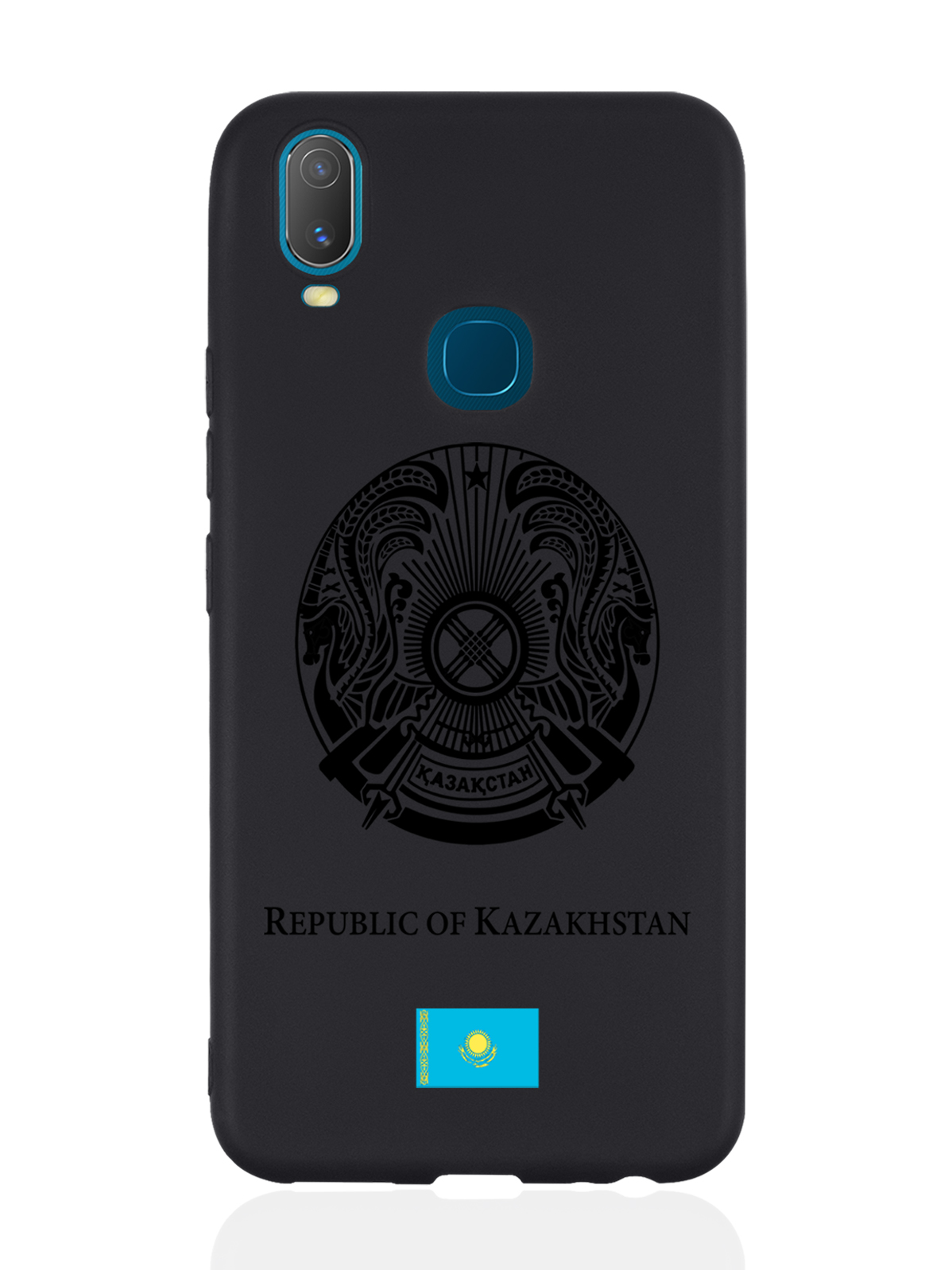 

Чехол SignumCase для Vivo Y11 Черный лаковый Герб Казахстана черный