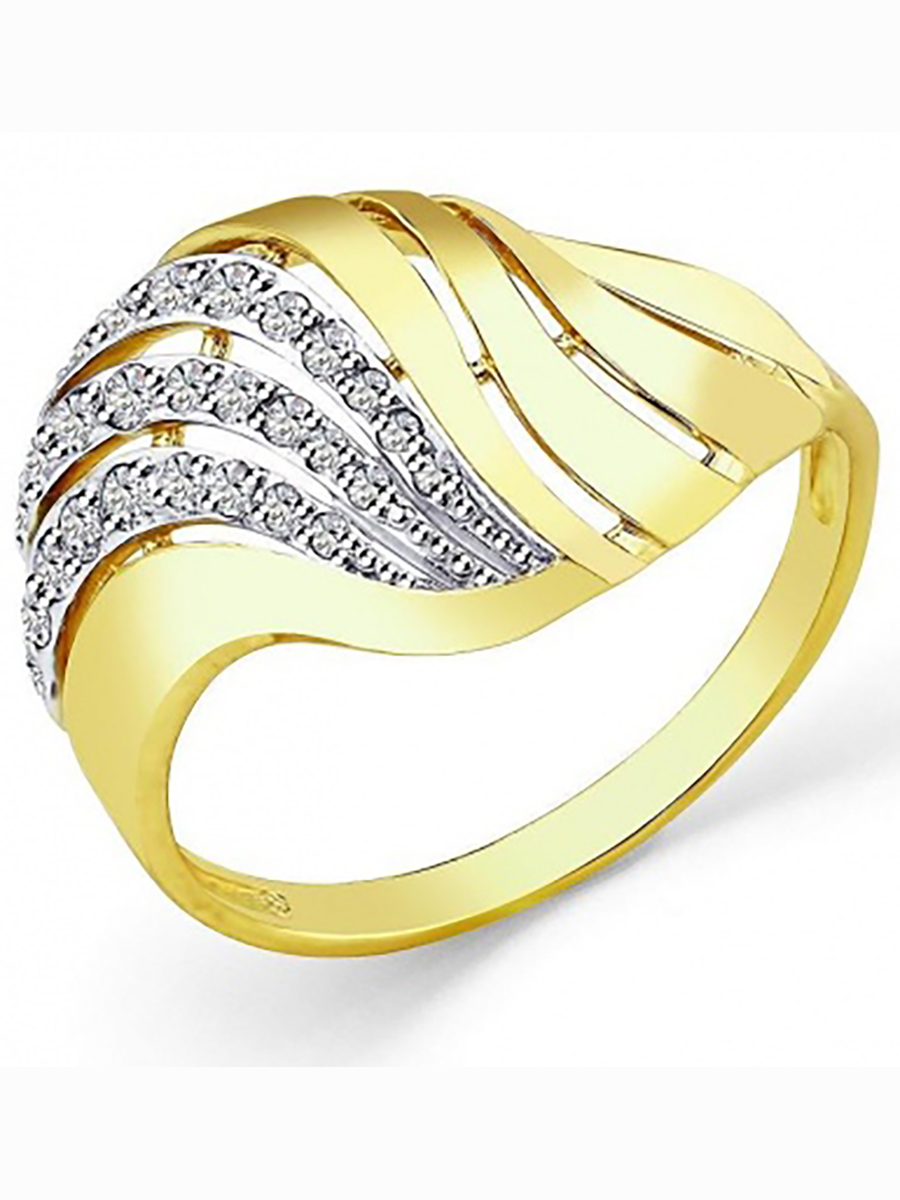 

Кольцо из жёлтого золота с 27 фианитами р. 18,5 Master Brilliant 1000565, 1000565