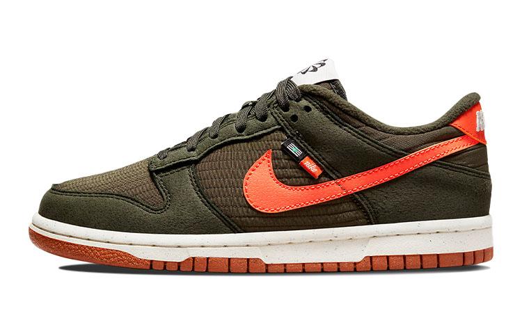 

Кеды унисекс Nike Dunk Low SE GS зеленые 39 EU, Зеленый, Dunk Low SE GS