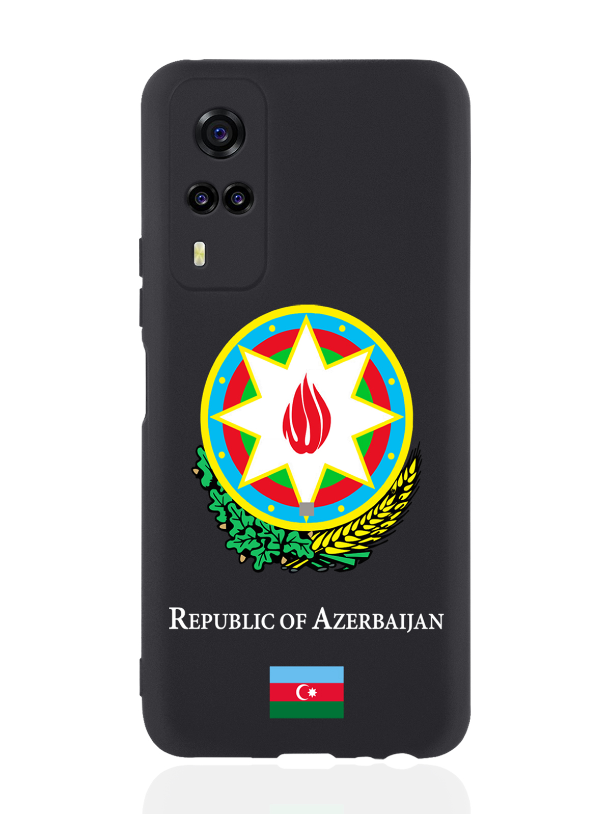 

Чехол SignumCase для Vivo Y31/Y53S Герб Азербайджана черный, Разноцветный