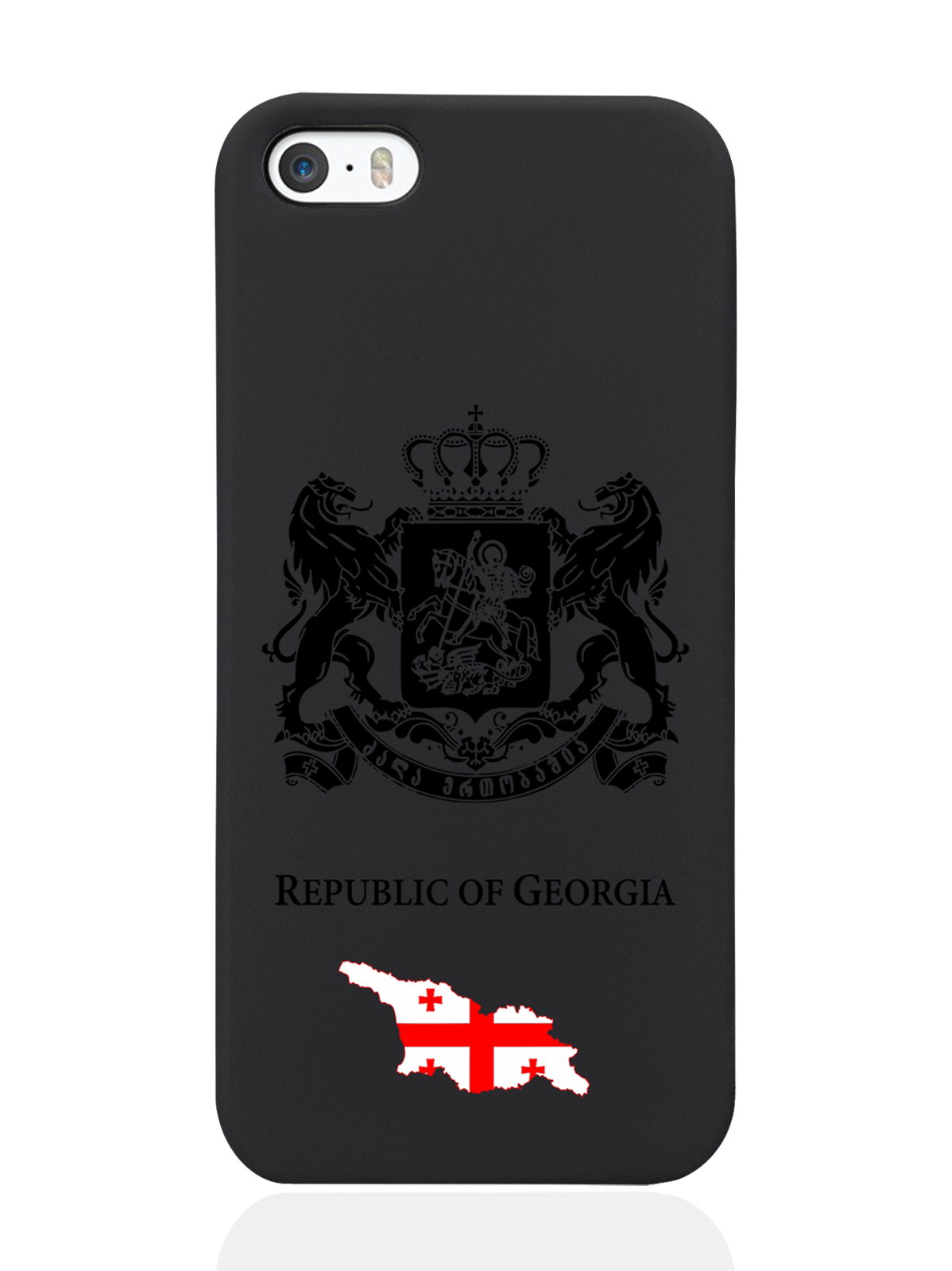 

Чехол SignumCase для iPhone 5/5s Черный лаковый Герб Грузии черный