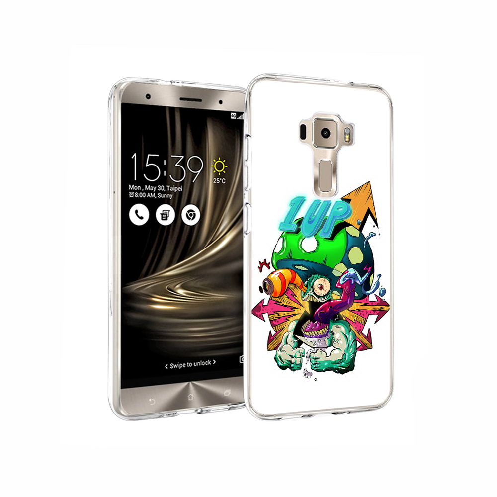 

Чехол MyPads Tocco для Asus ZenFone 3 сильный гриб абстракция, Прозрачный, Tocco