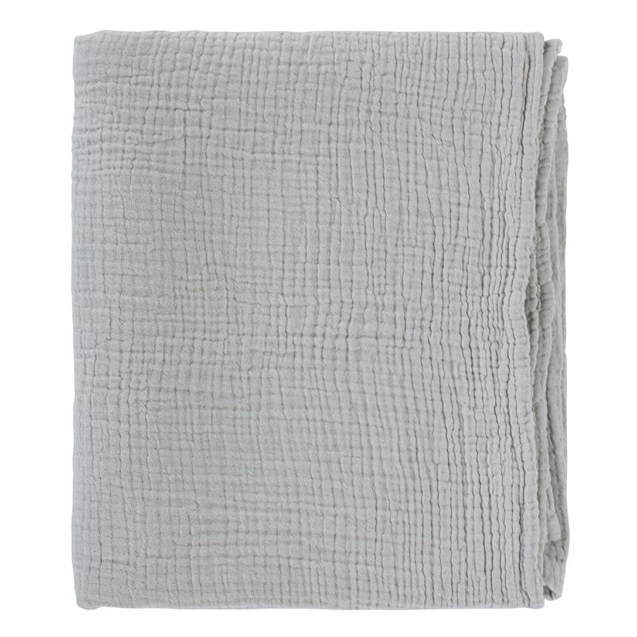 Одеяло из жатого хлопка серого цвета essential 90x120 см, Tkano, серый