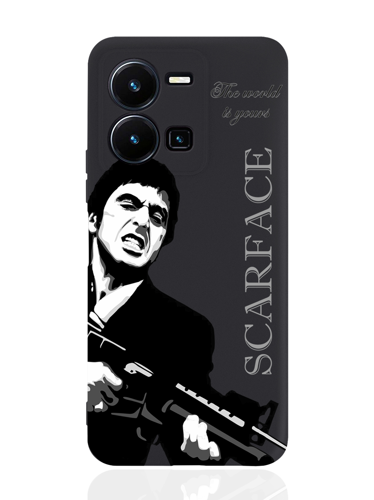 фото Чехол musthavecase для vivo y35 scarface tony montana/ лицо со шрамом черный