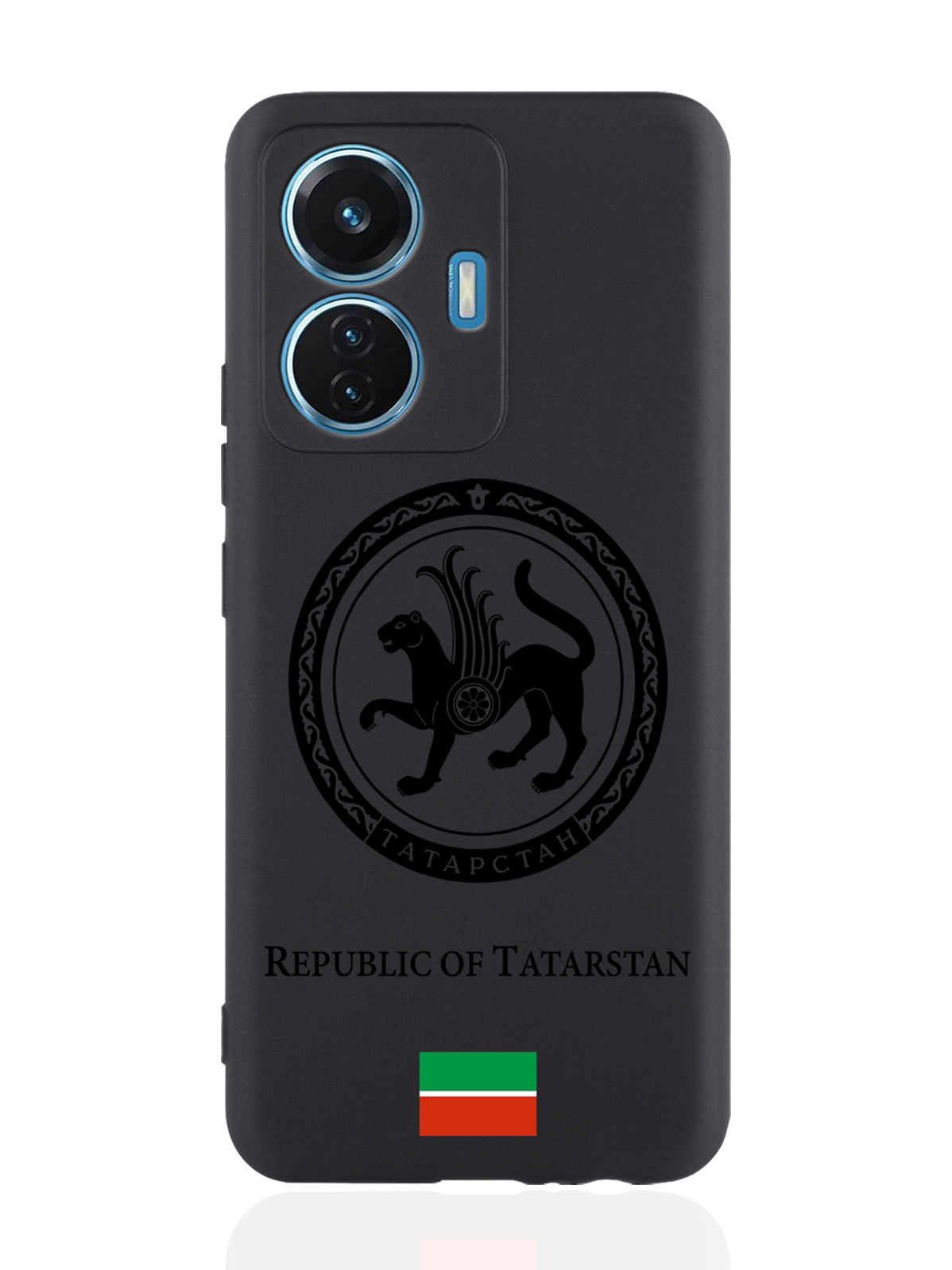 

Чехол SignumCase для Vivo T1/S15e Черный лаковый Герб Татарстана черный