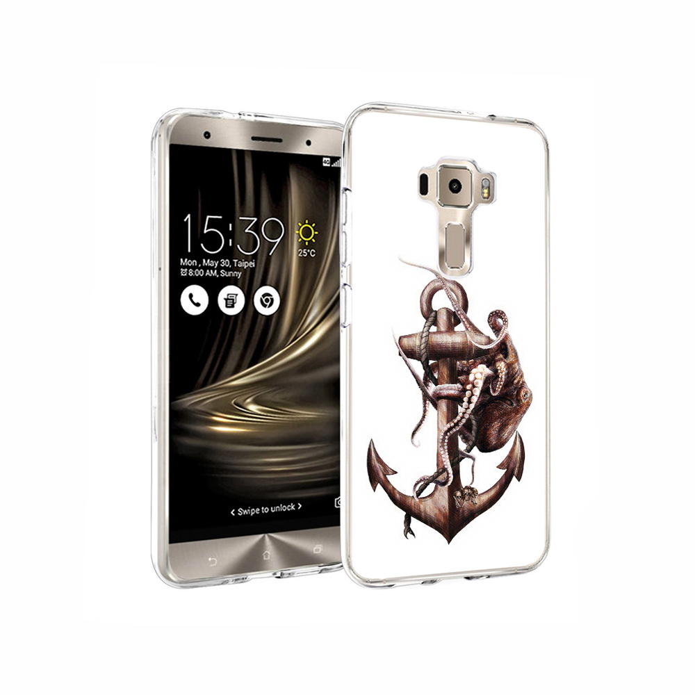

Чехол MyPads Tocco для Asus ZenFone 3 ржавый якорь, Прозрачный, Tocco