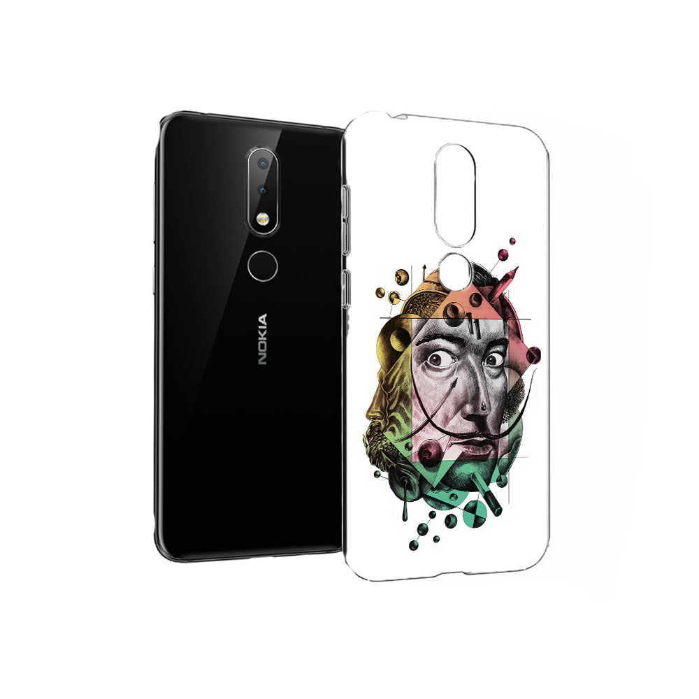 

Чехол MyPads Tocco для Nokia X6 разноцветное лицо абстракция (PT115295.99.570), Прозрачный, Tocco