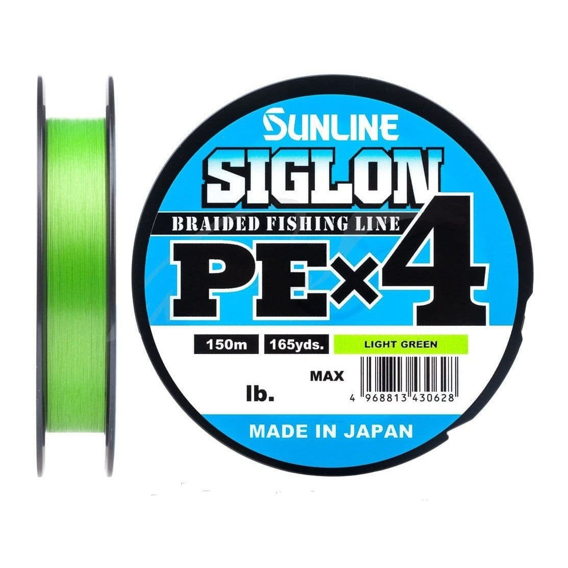 

Плетёный шнур Sunline Siglon PEx4 Light Green 150m #2.0 (35 lb, 15.5kg), Зеленый, Siglon PEx4