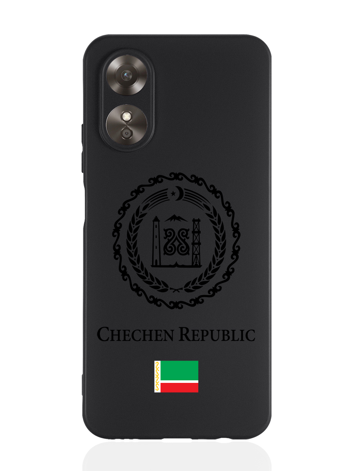 

Чехол SignumCase для Oppo A17 Черный лаковый Герб Чечни черный